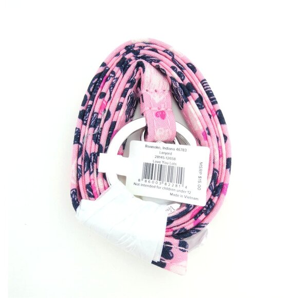 Vera Bradley Love You Lots Cotton Lanyard NWT - Picture 2 of 2